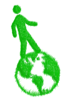 Green Eco Footprint Person