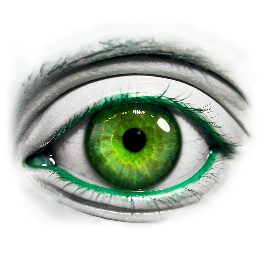 Green Eye Capturing Emotion Png 43