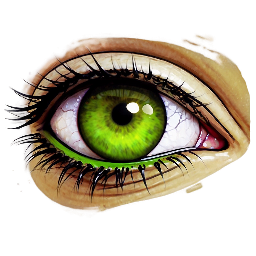 Green Eye Digital Illustration Png 06262024