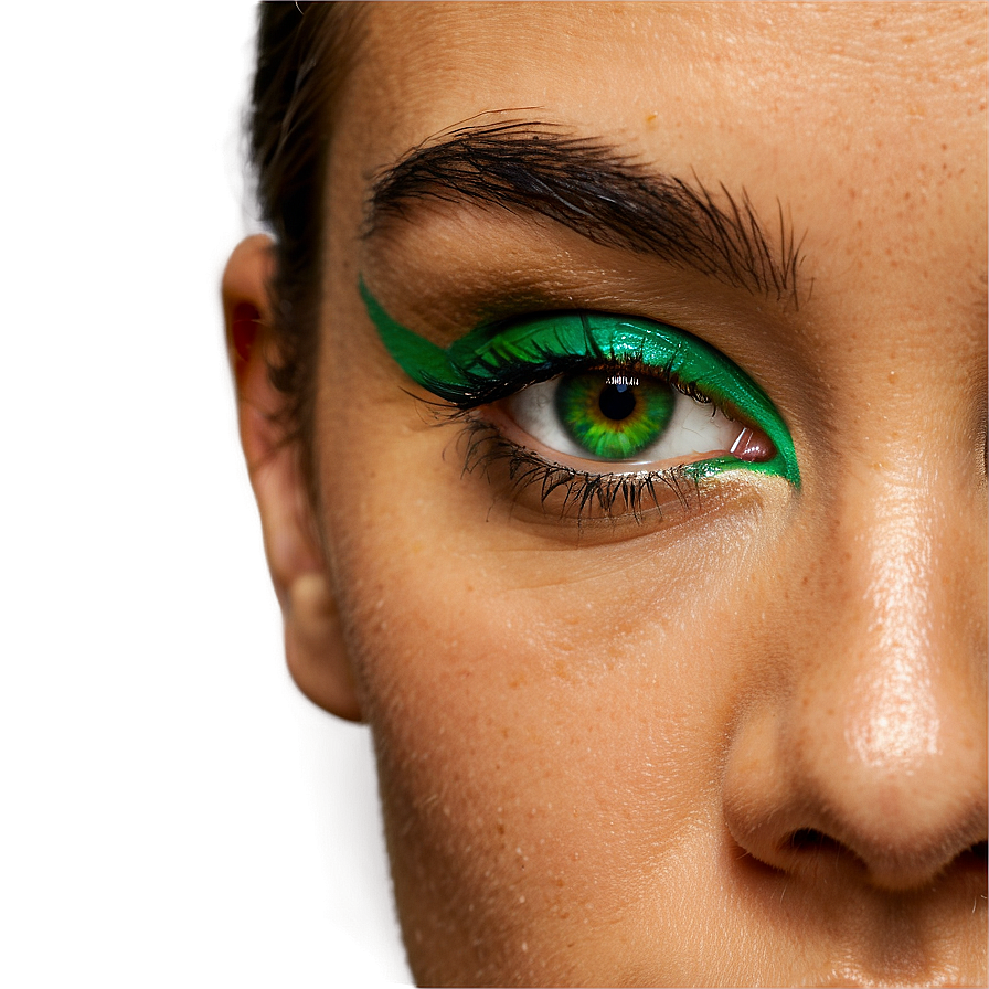 Green Eye Makeup Look Png 06262024