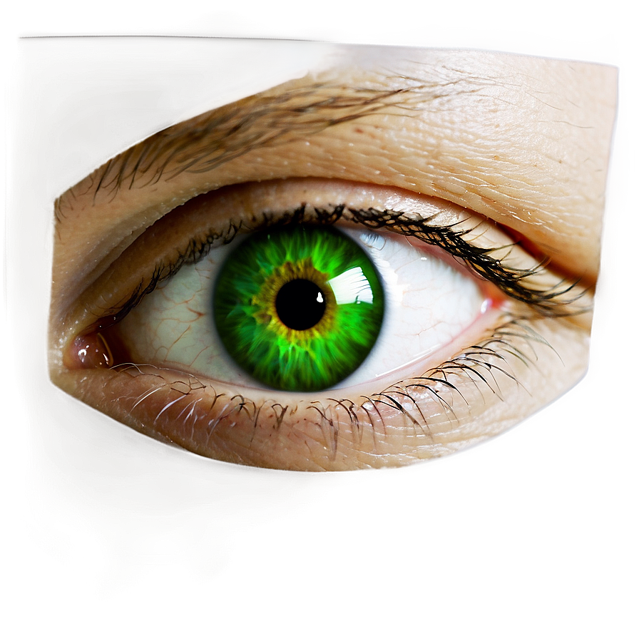 Green Eye Reflection In Mirror Png 48