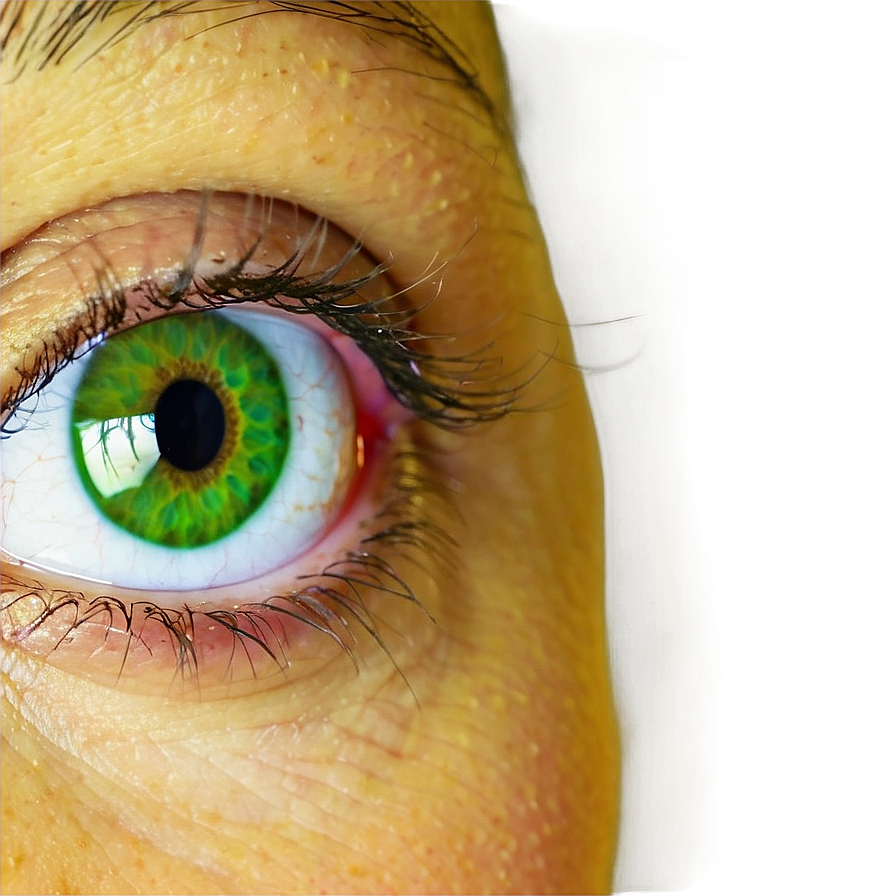 Green Eye With Colorful Surroundings Png Joc84