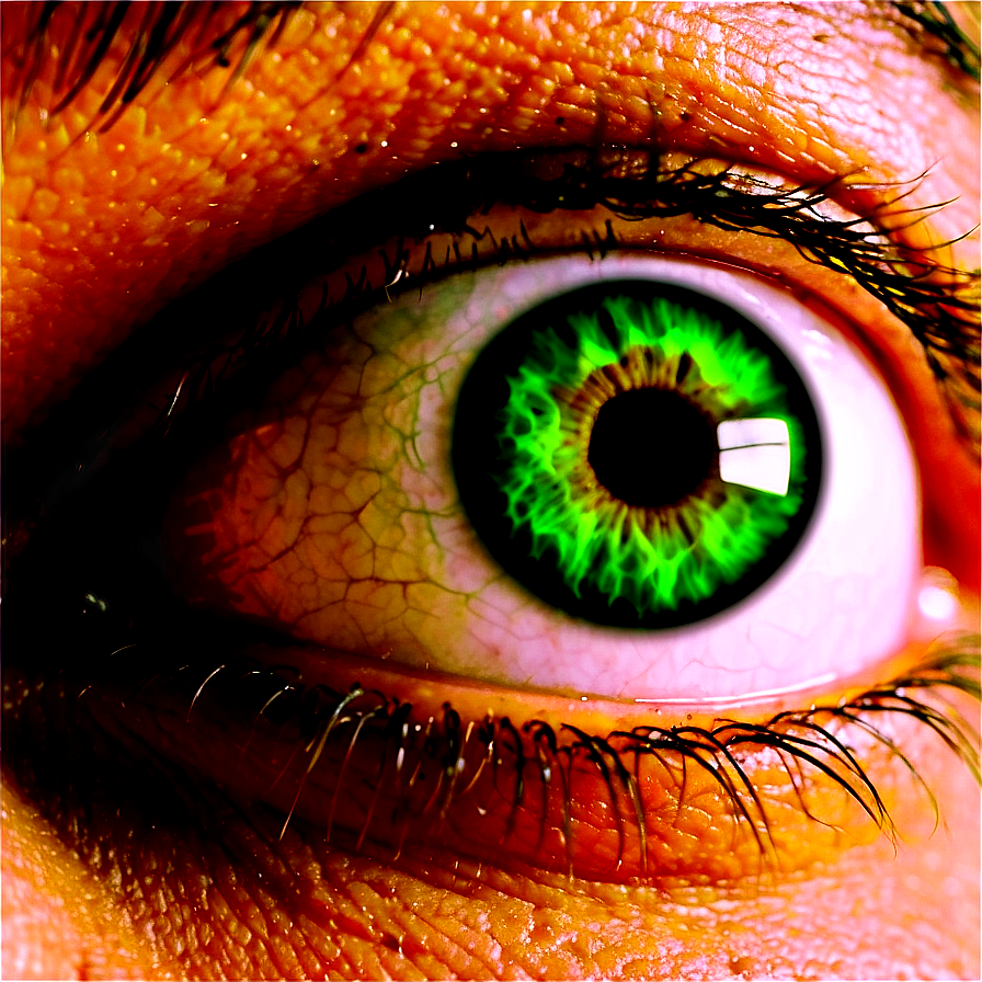 Green Eye With Eyebrow Png 8