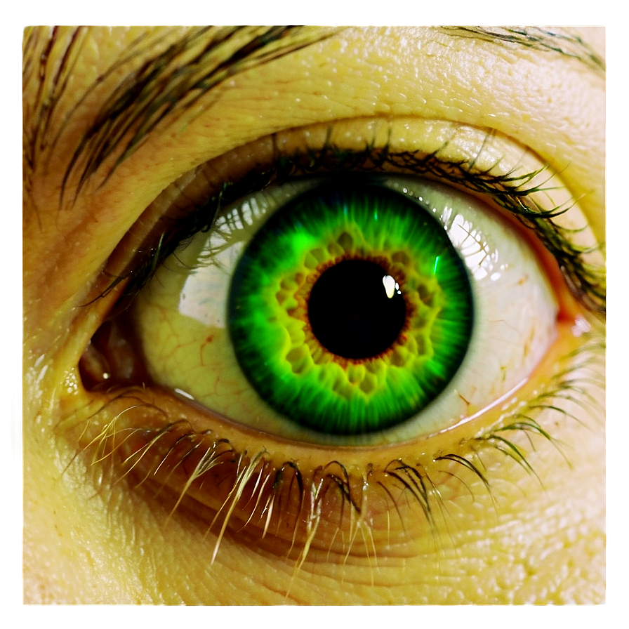 Green Eye With Golden Flecks Png Ycr39