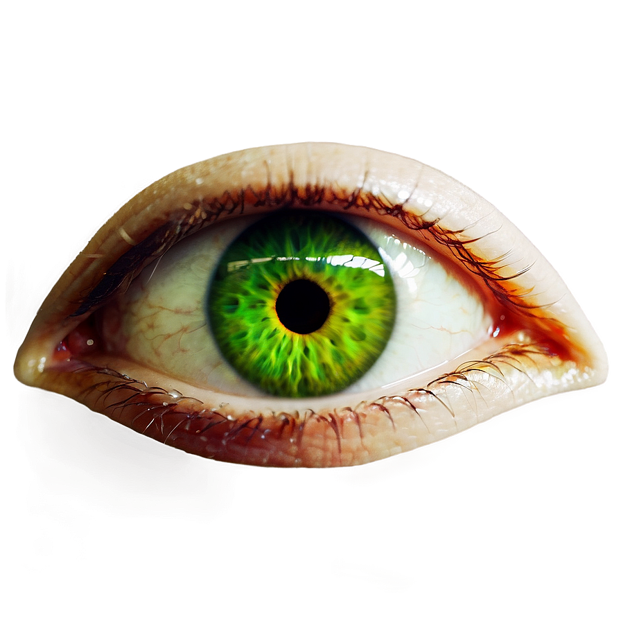 Green Eye With Reflection Png 06262024