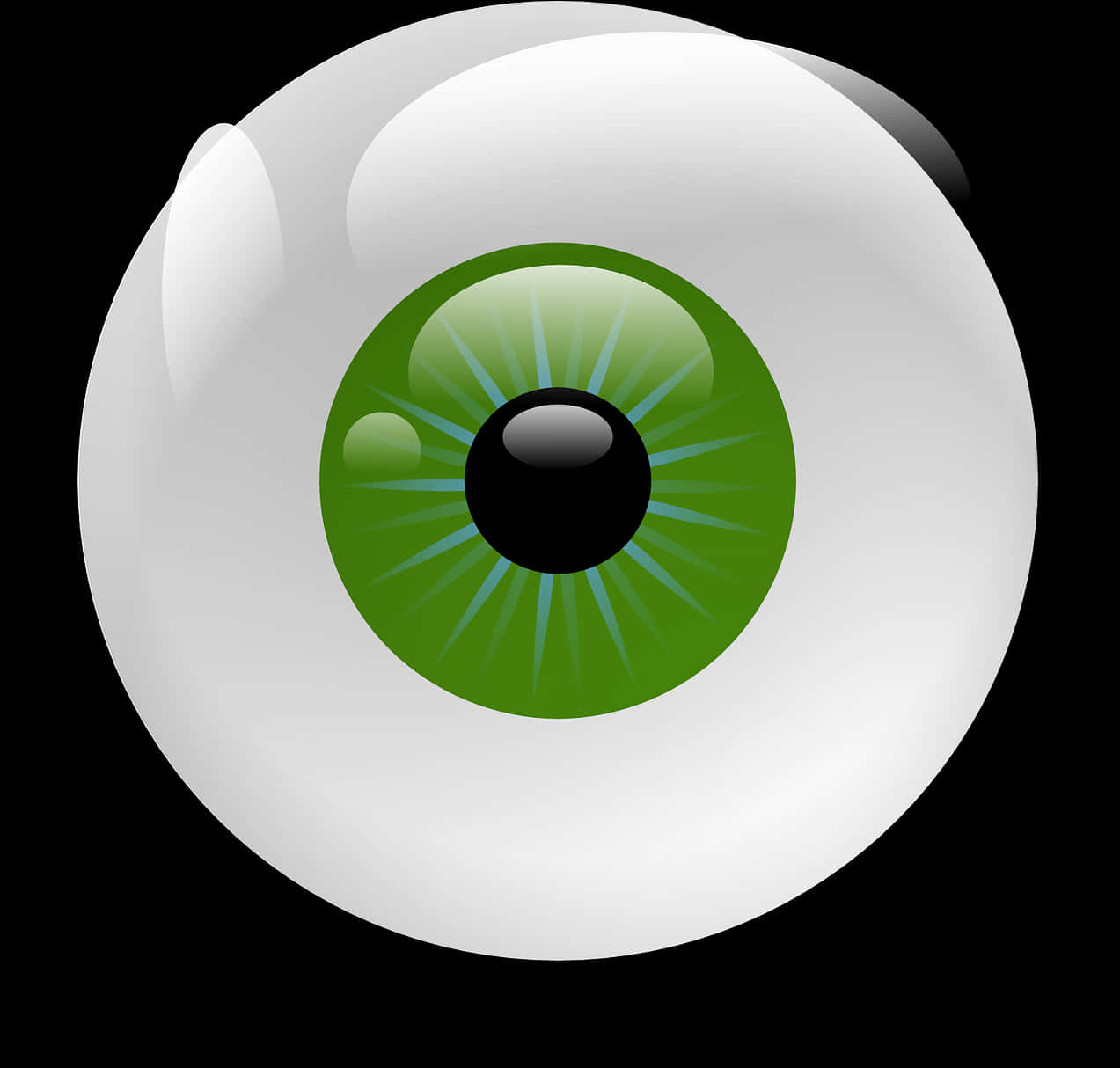 Green Eyeball Illustration