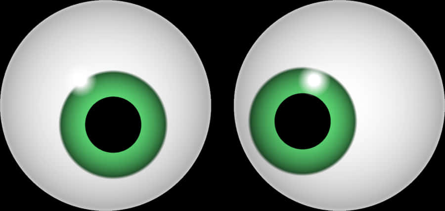 Green Eyeballs Illustration