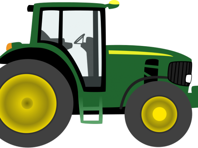 Green Farm Tractor Illustration
