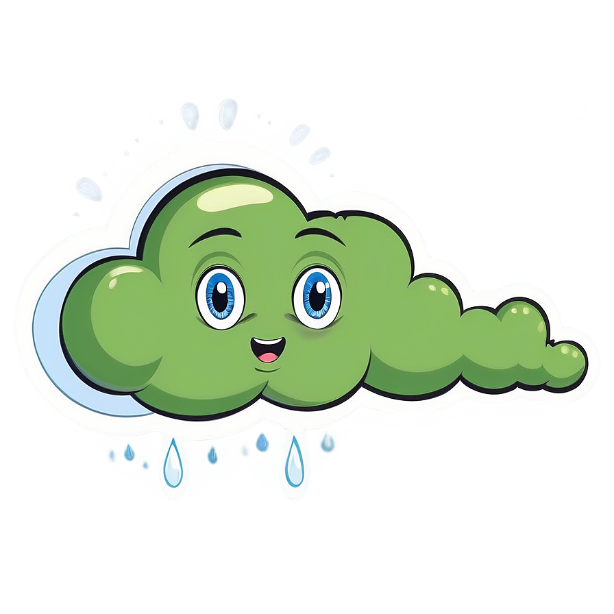 Green Fart Cloud Graphic Png Fep43