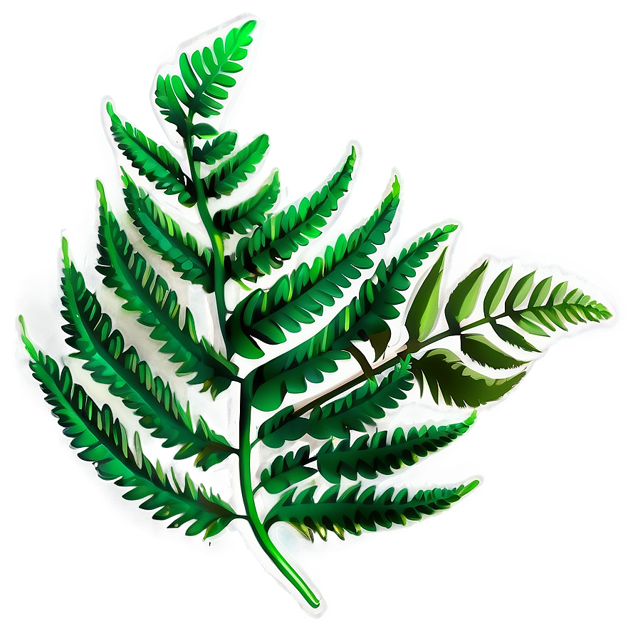 Green Fern Leaf Graphic Png 06282024