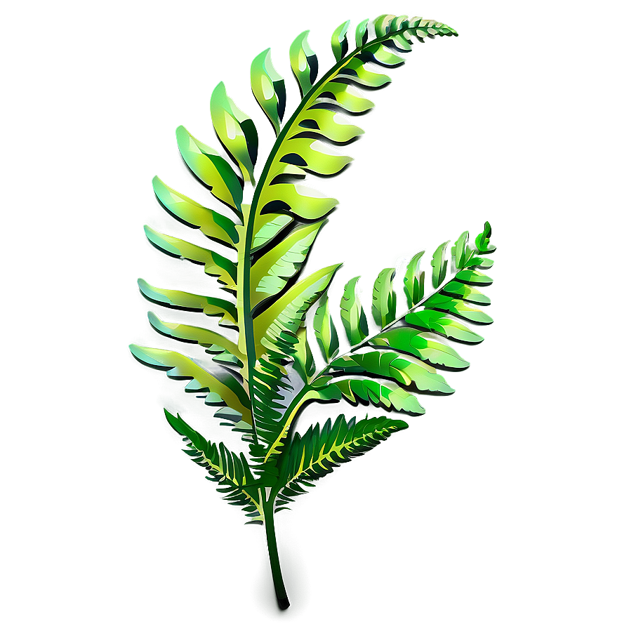 Green Fern Leaf Graphic Png Gbi