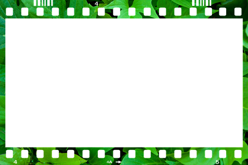 Green Filmstrip Frame Background