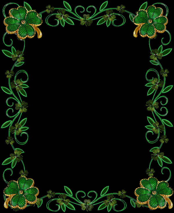 Green_ Floral_ Frame_ Border