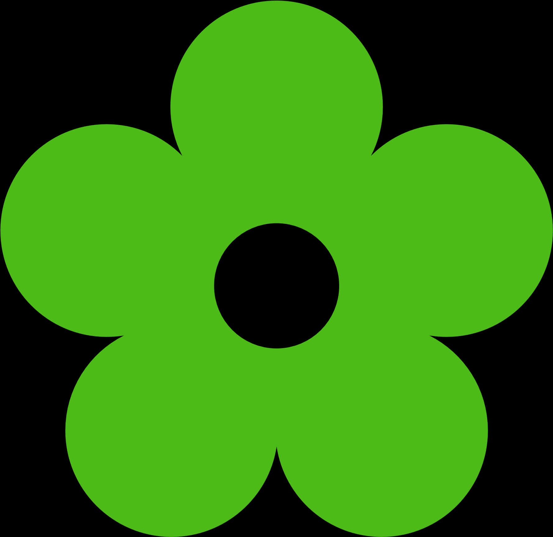 Green Flower Graphic