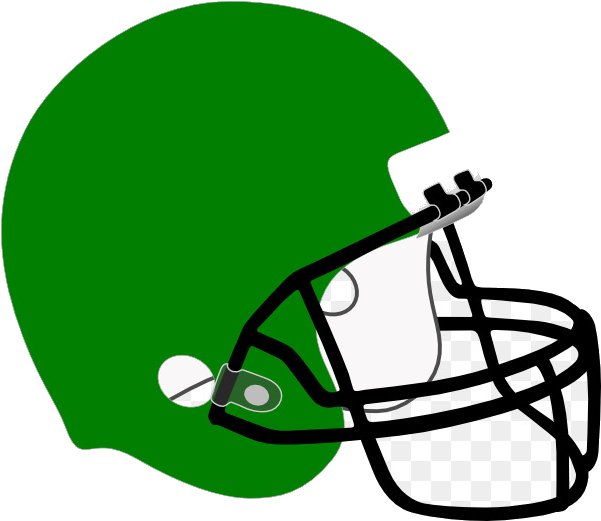 Green Football Helmet Graphic