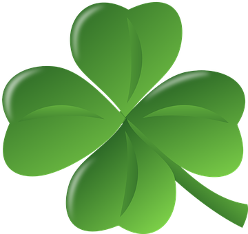 Green Four Leaf Clover