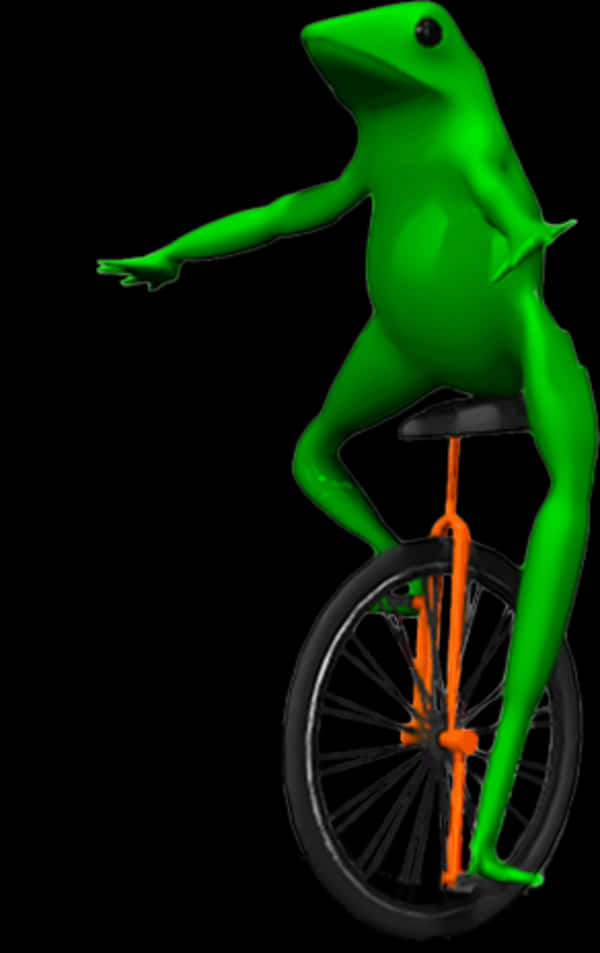 Green Frog Unicycle Performance