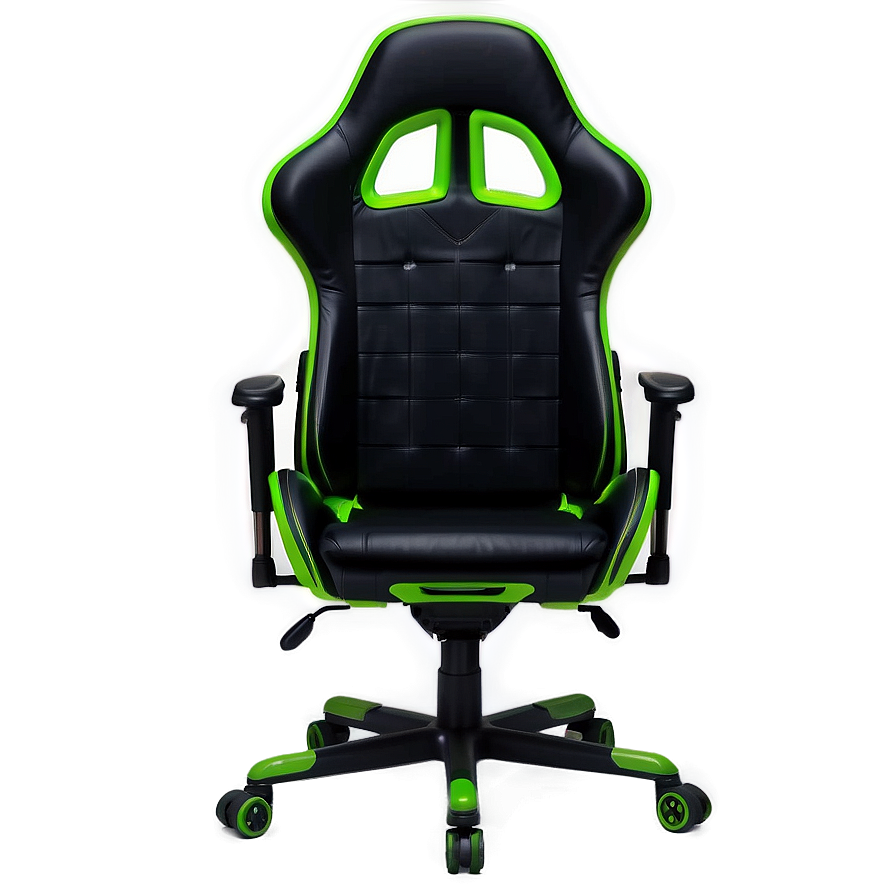 Green Gaming Chair Png Srx11