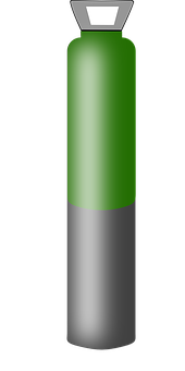 Green Gas Cylinder Icon