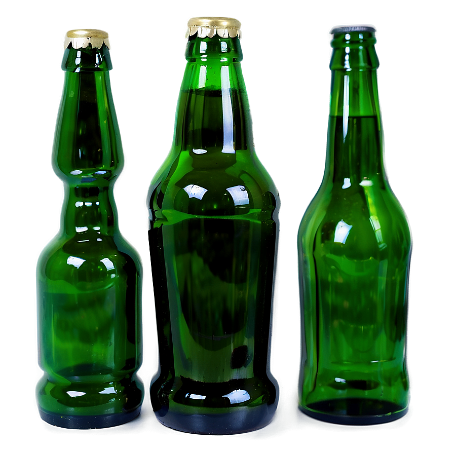 Green Glass Beer Bottle Png Omp1