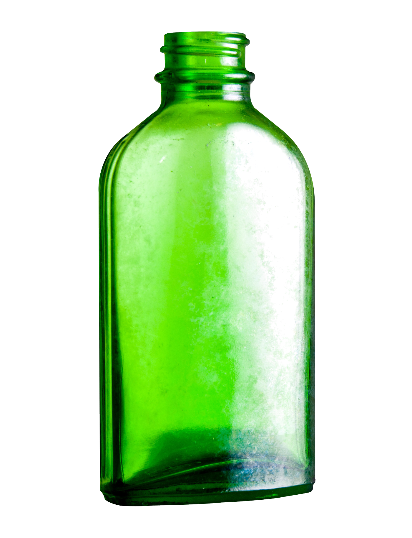 Green Glass Bottle Transparent Background