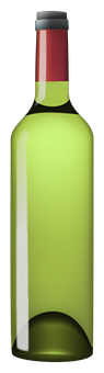 Green Glass Wine Bottle