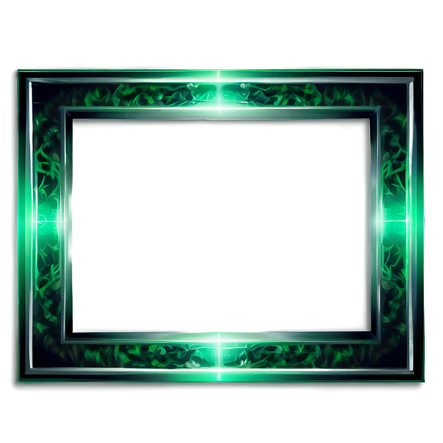 Green Glow Frame Png Fxc