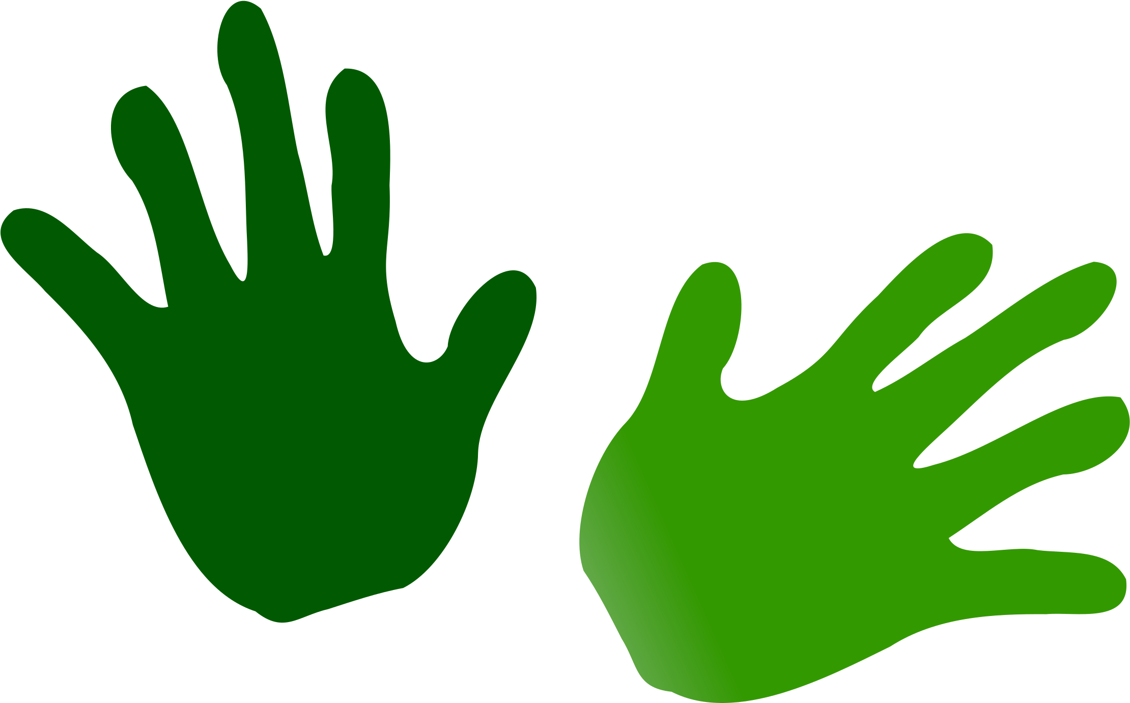 Green Hand Clipart