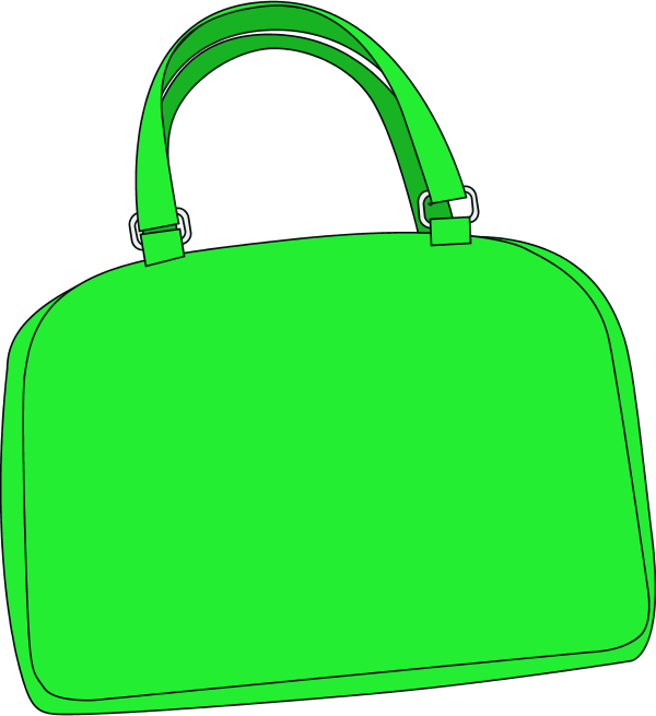 Green Handbag Illustration