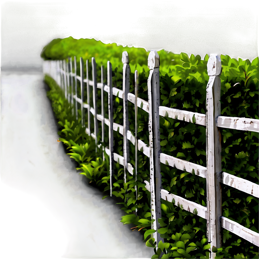 Green Hedge Fence Png 53