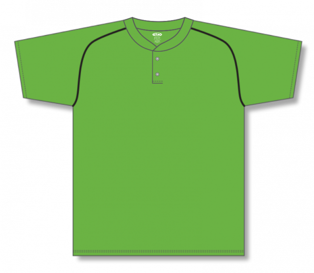 Green Henley Neck T Shirt Template