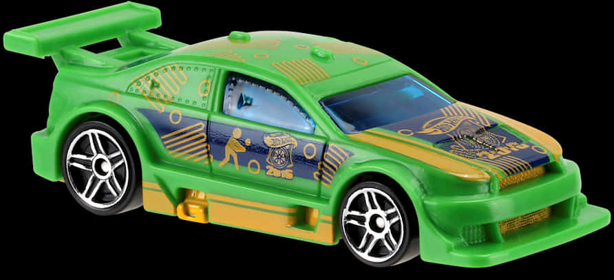 Green Hot Wheels Sports Car