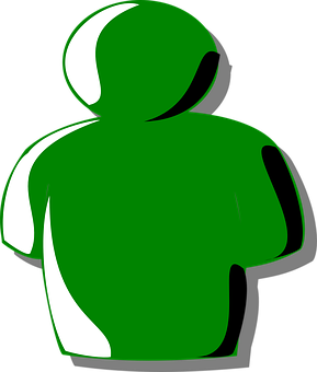 Green Iconic Profile Silhouette