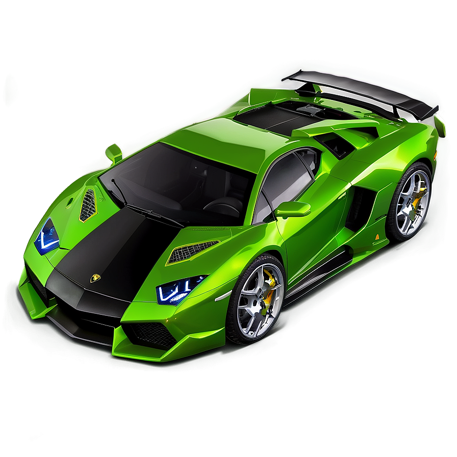 Green Lamborghini Png 05062024