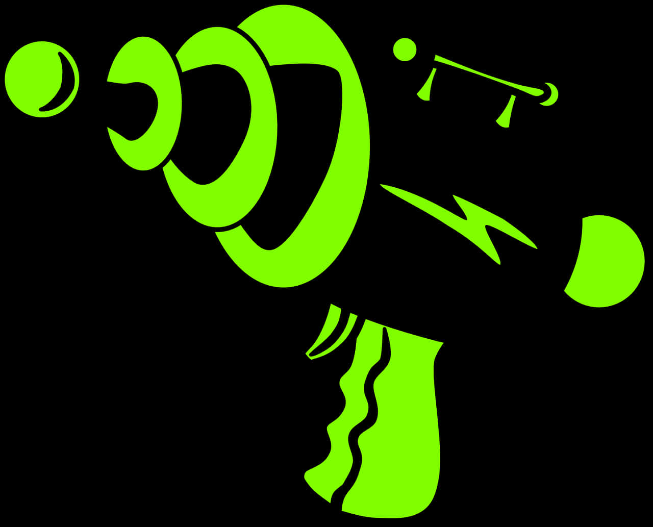 Green Laser Gun Icon