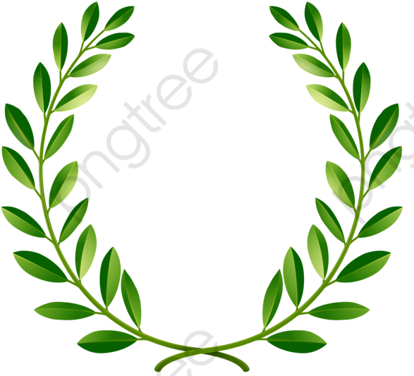 Green Laurel Wreath Graphic