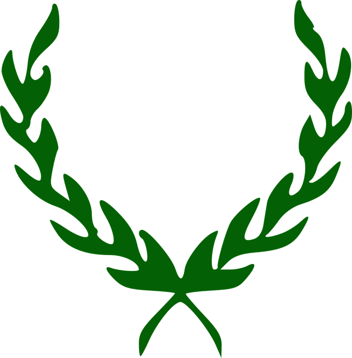 Green Laurel Wreath Graphic