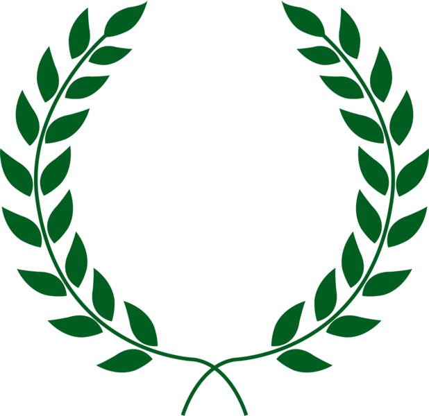 Green Laurel Wreath Graphic