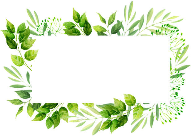 Green Leaf Decorative Frame