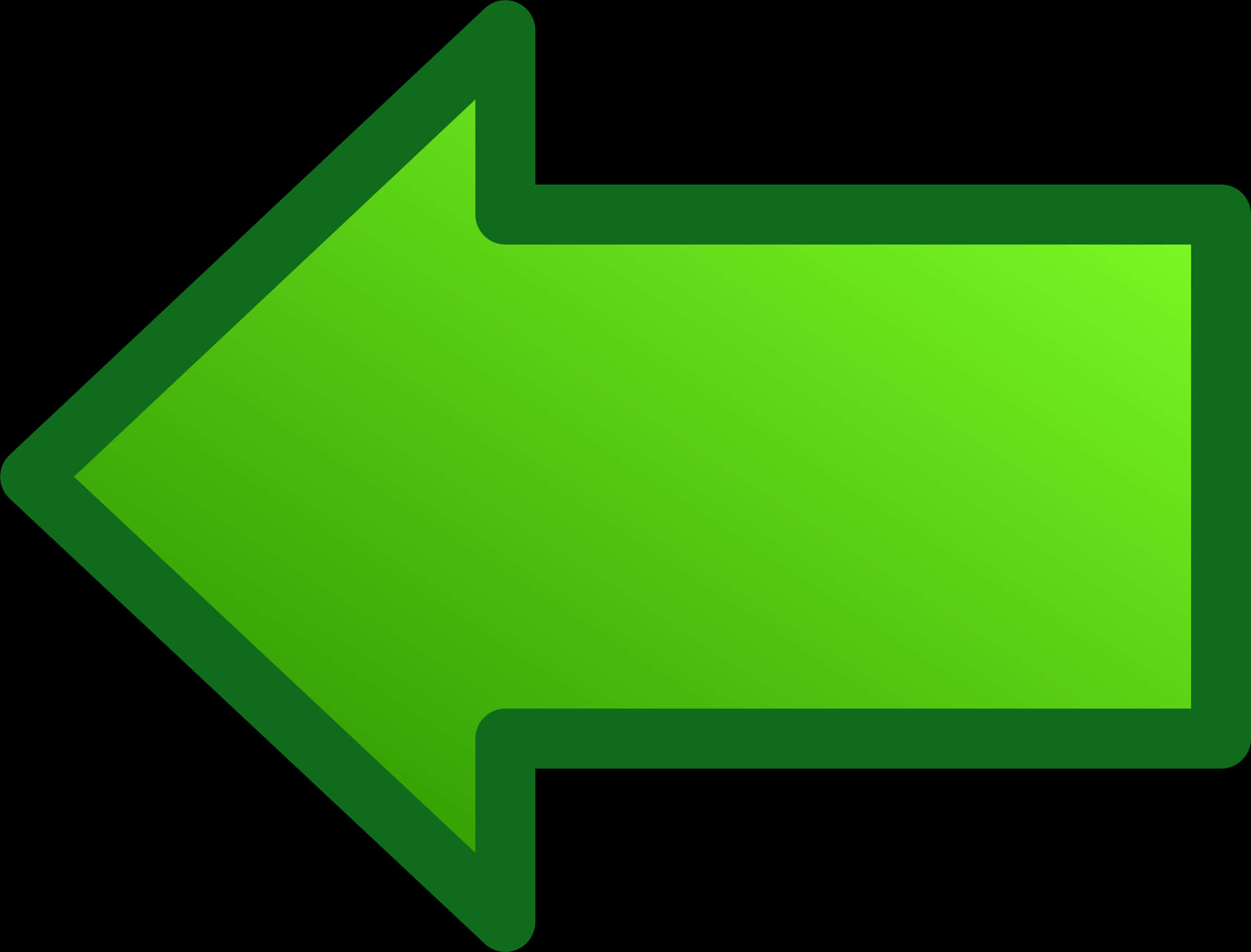 Green Left Arrow Icon