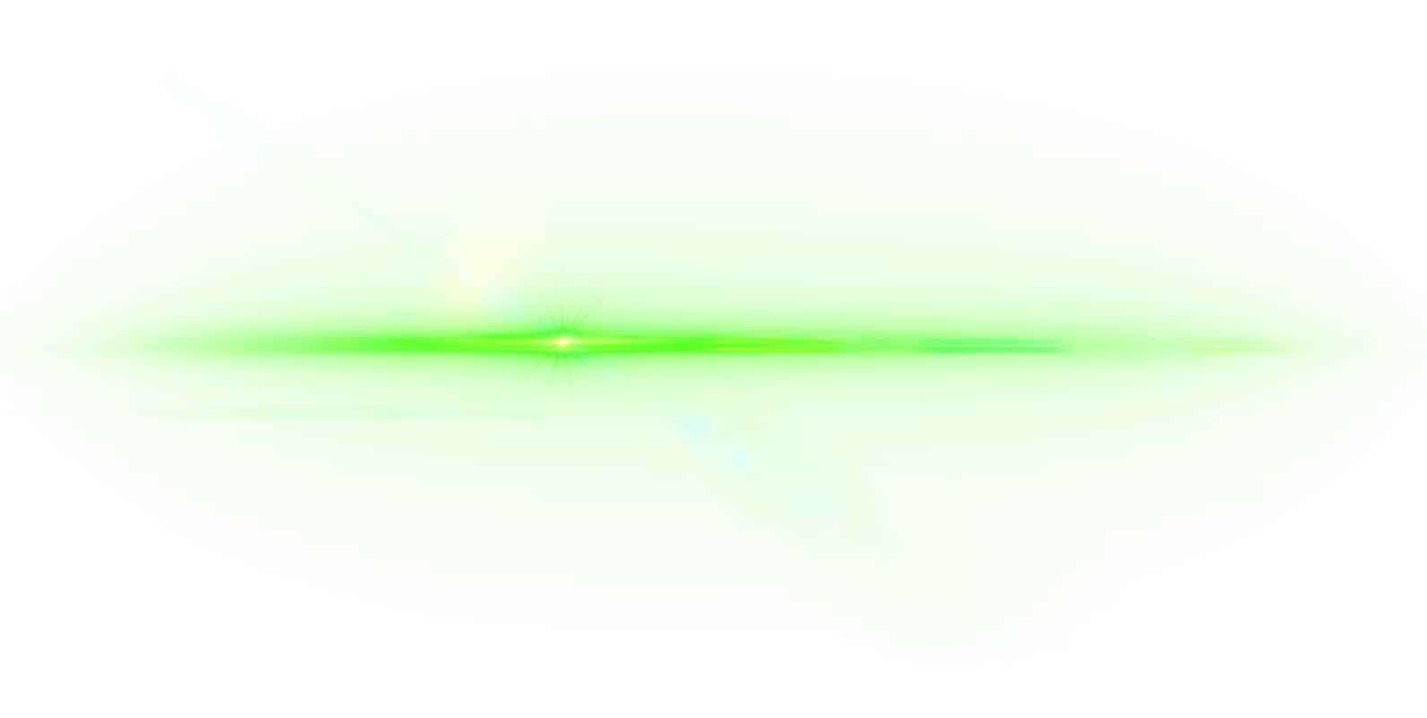 Green Lens Flare Background