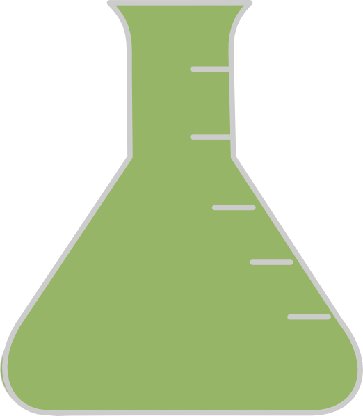 Green Liquid Erlenmeyer Flask