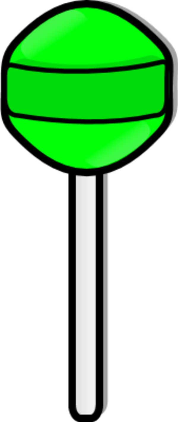 Green Lollipop Illustration