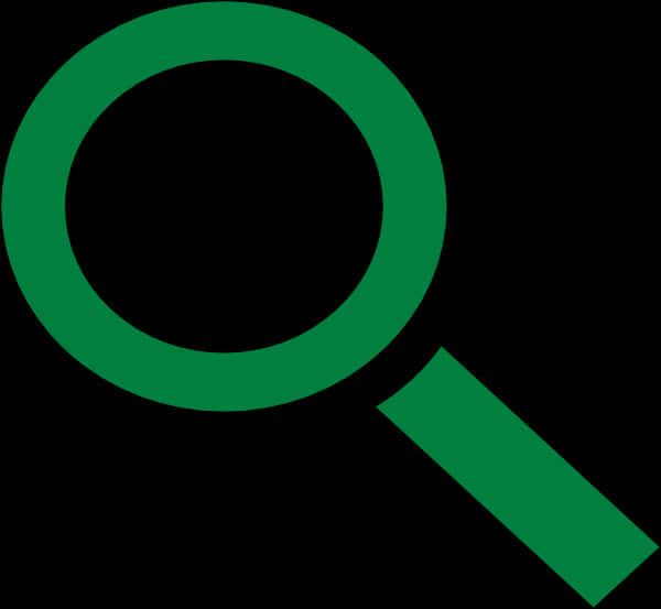 Green Magnifying Glass Icon