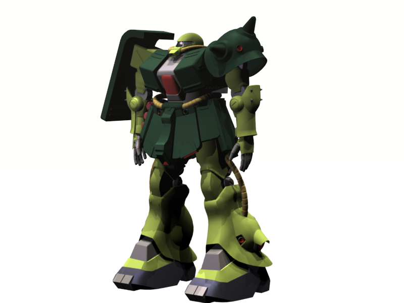 Green Mecha Robot Standing