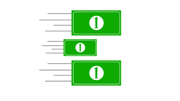 Green Money Bills Black Background