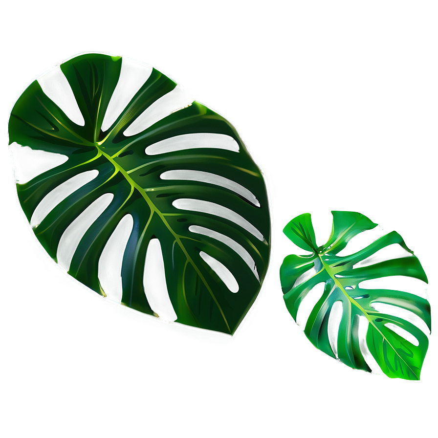 Green Monstera Leaf Png 06212024