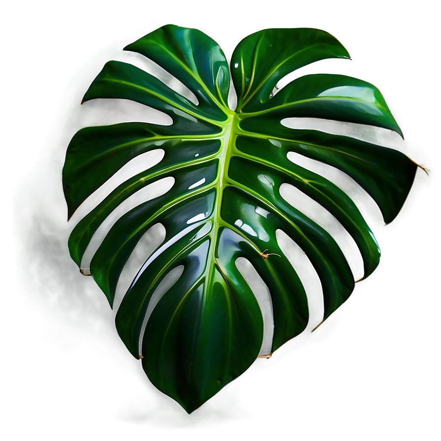 Green Monstera Leaf Png Mll85