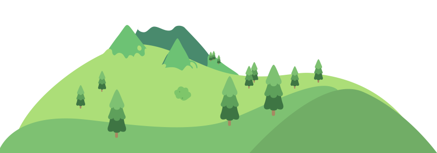 Green Mountain Landscape Vector