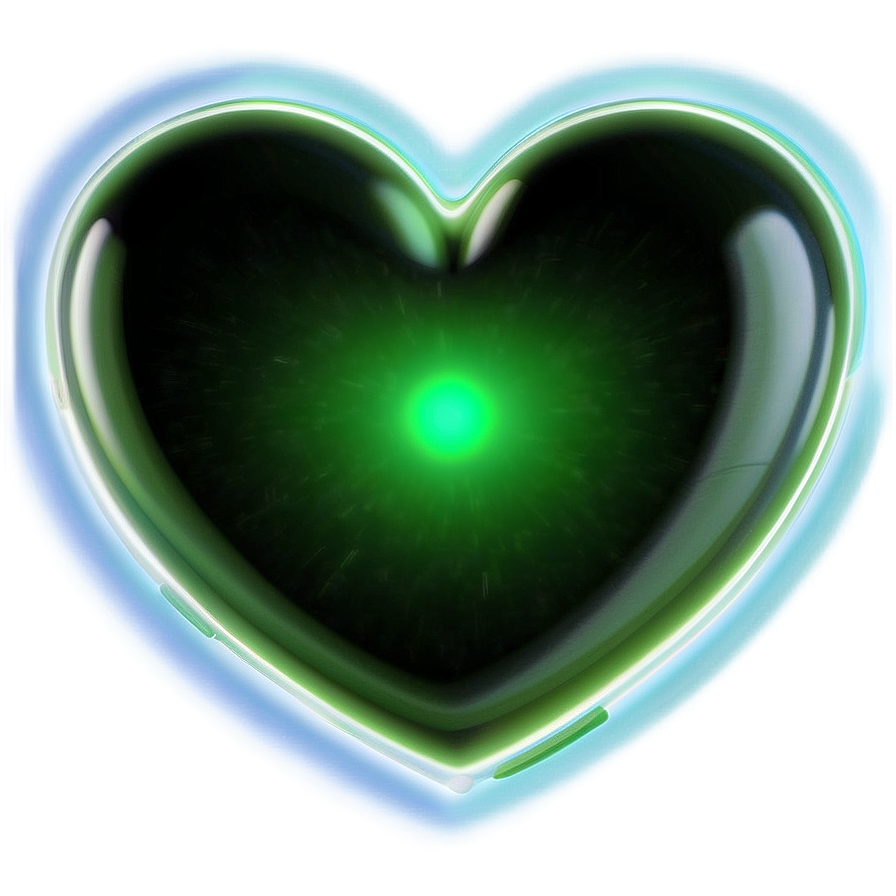 Green Neon Heart Png Rqr78